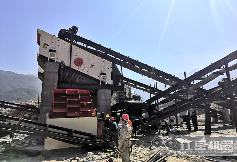 大型洗沙機一套設備安裝中-客戶現場 大型洗沙機一套設備安裝中-客戶現場