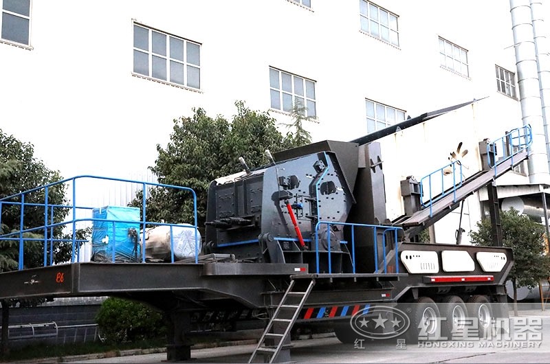 移動碎石生產(chǎn)線實拍圖