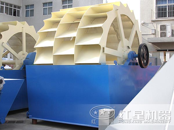 三葉輪式洗砂機，處理量大